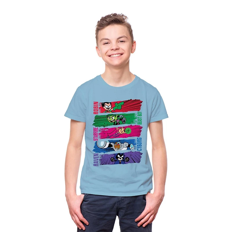 Teen Titans Go! Panels Short Sleeve T-Shirt