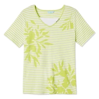 Penmans Plus Women's Short Sleeve V-Neckline Fooler Tee