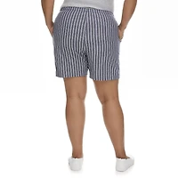 Penmans Women's Striped Crinkle Drawcord Short