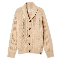 Cardigan en maille torsadée Canadiana collection non genrée pour enfants