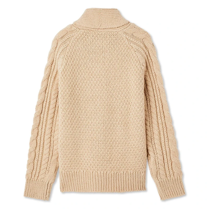 Cardigan en maille torsadée Canadiana collection non genrée pour enfants