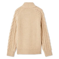 Cardigan en maille torsadée Canadiana collection non genrée pour enfants