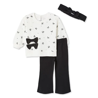 Btween Baby Girls' Fleece 3-Piece Set