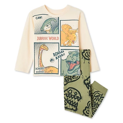 Ensemble 2 pièces avec jogger Le Monde jurassique pour petits garçons Tailles 2T-5T