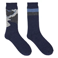 Lot de 2 paires de chaussettes en laine George pour hommes Pointures 7-11