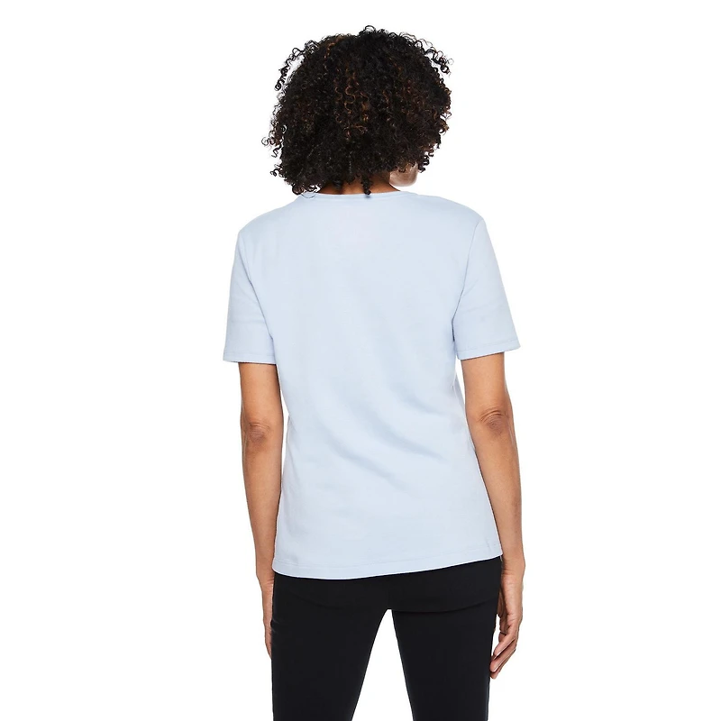 Haut en tricot interlock Iyla pour femmes