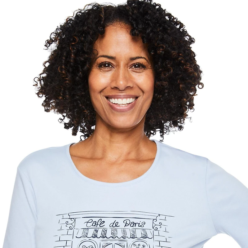 Haut en tricot interlock Iyla pour femmes