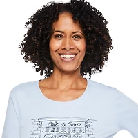 Haut en tricot interlock Iyla pour femmes