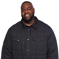 Veste-chemise matelassée George Plus pour hommes Tailles 3XL-5XL