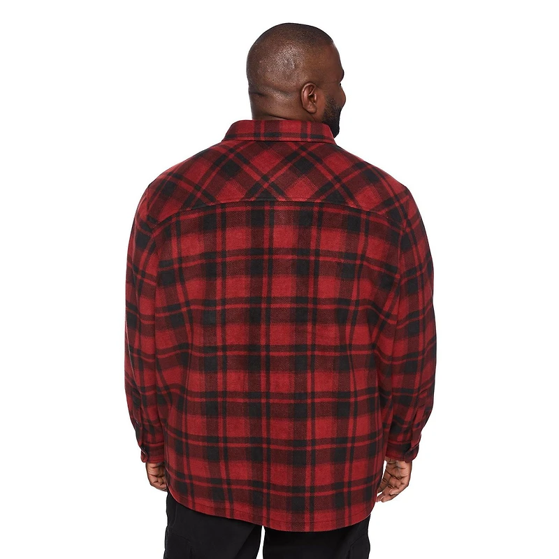 George Big Men's Teddy Fleece Overshirt