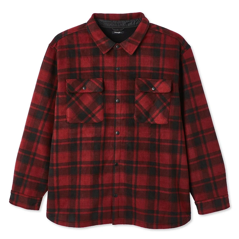 George Big Men's Teddy Fleece Overshirt