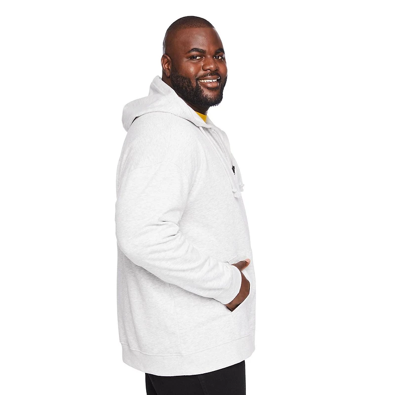 Haut à capuchon zippé sur la longueur George Plus pour hommes
