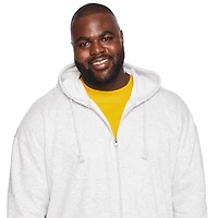 Haut à capuchon zippé sur la longueur George Plus pour hommes