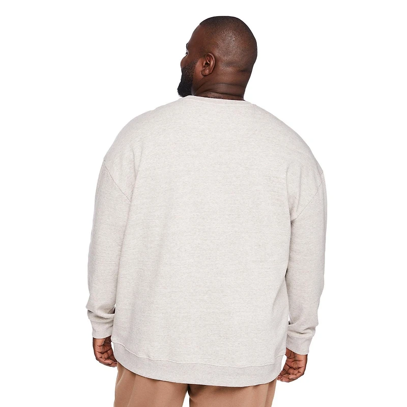 George Big Men's Crew Neckline Popover