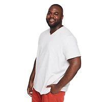 T-shirt extensible à encolure en V George Plus pour hommes