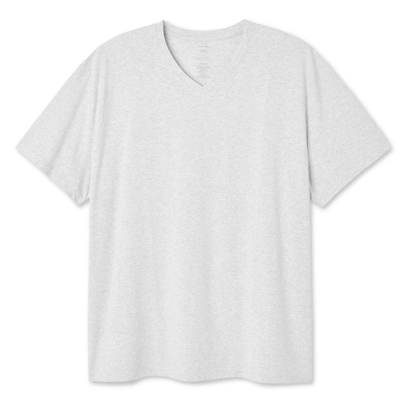 T-shirt extensible à encolure en V George Plus pour hommes