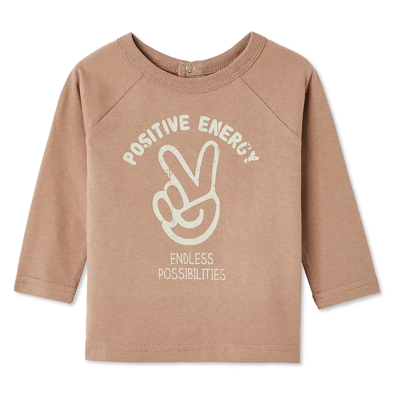 T-shirt à manches raglan avec blocs de couleur George pour bébés garçons Tailles 0-24 mois