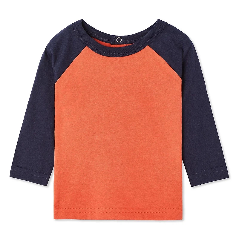 George Baby Boys' Colour Block Raglan Tee, Sizes 0-24 months