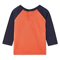 George Baby Boys' Colour Block Raglan Tee, Sizes 0-24 months