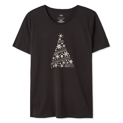 T-shirt à encolure ras du cou Iyla pour femmes