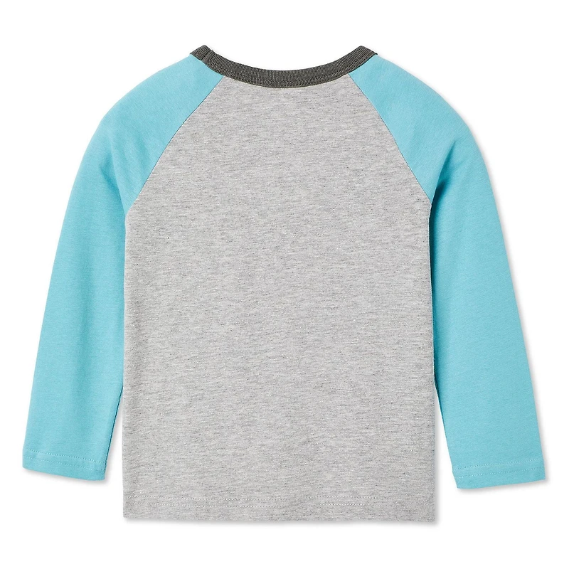 T-shirt à manches raglan avec blocs de couleur George pour petits garçons