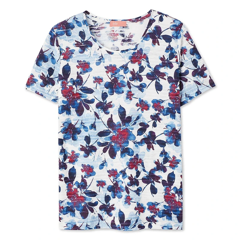 Iyla Women's Printed Jacquard Tee
