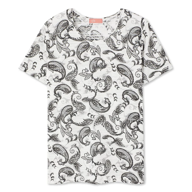 Iyla Women's Printed Jacquard Tee