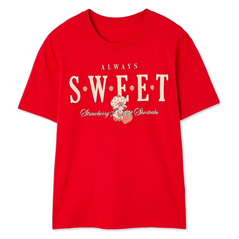 T-shirt à manches courtes Fraisinette pour femmes