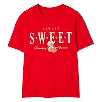 T-shirt à manches courtes Fraisinette pour femmes