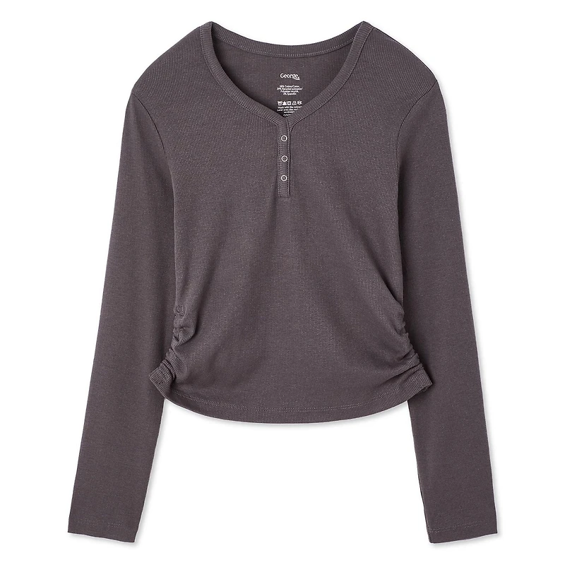 Haut Henley en tricot côtelé George pour filles