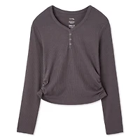 Haut Henley en tricot côtelé George pour filles