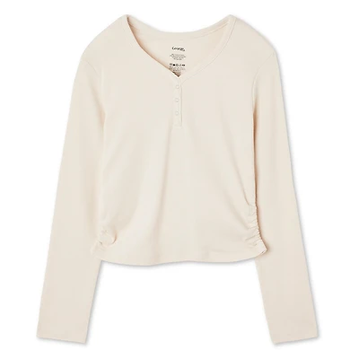 Haut Henley en tricot côtelé George pour filles