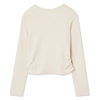 Haut Henley en tricot côtelé George pour filles
