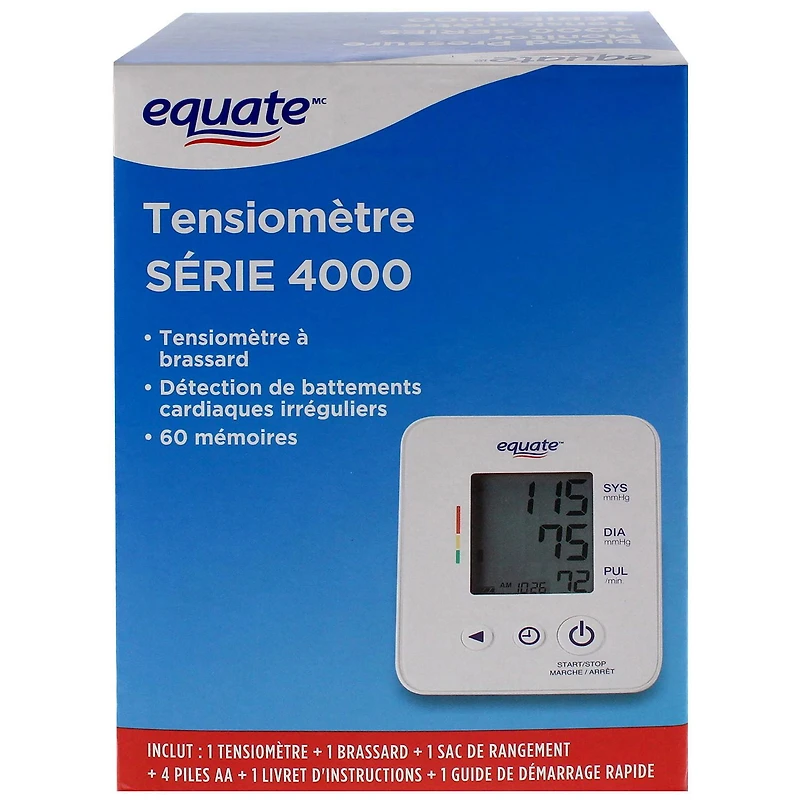 Equate 4000 Series Blood Pressure Monitor
