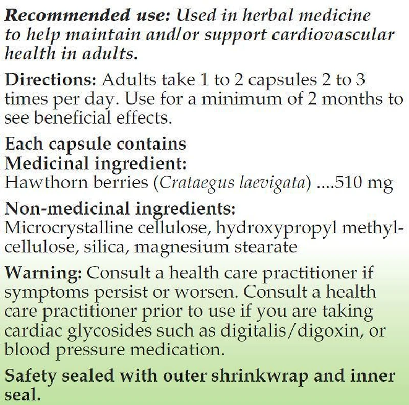 Capsules de baies d'Aubepine Nature's Way