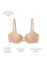 Soutien-gorge Warner's pour femmes à bretelles réglabes l'avant Contours 36B 40C