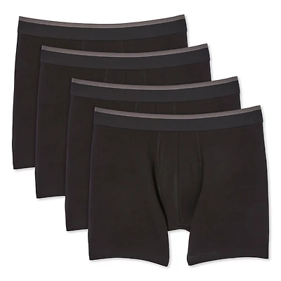 Athletic Works Men's Boxer Briefs 4-Pack, Sizes S-XL
