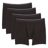 Athletic Works Men's Boxer Briefs 4-Pack, Sizes S-XL