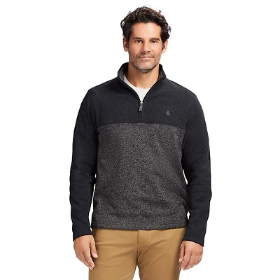 IZOD MENS QUARTER ZIP SWEATER FLEECE, S-XXL