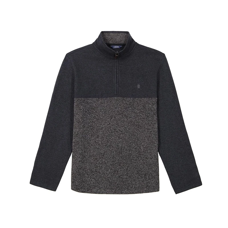 IZOD MENS QUARTER ZIP SWEATER FLEECE, S-XXL