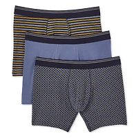 Lot de 3 caleçons boxeurs George pour hommes Tailles P–TG