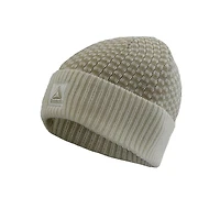Tuque Reebok pour femme, fabriquée avec fibres acryliques 100 % extensibles. Motif géométrique tricoté avec bordure. Toucher doux et logo Reebok brodé. Taille unique.