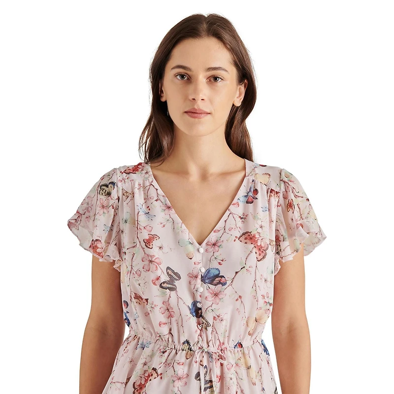 BB DAKOTA WRAP MINI DRESS