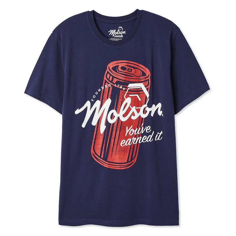 Molson Canadian Men's Short Sleeve Tee, Sizes S-XL