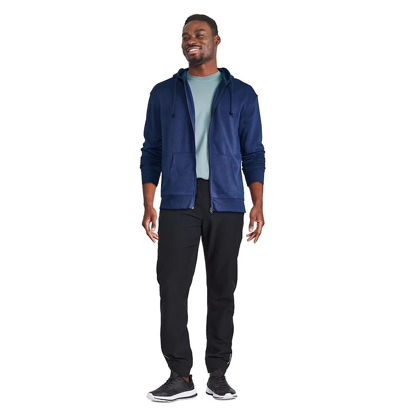 Haut à capuchon zippé sur la longueur George pour hommes Tailles P-2XL