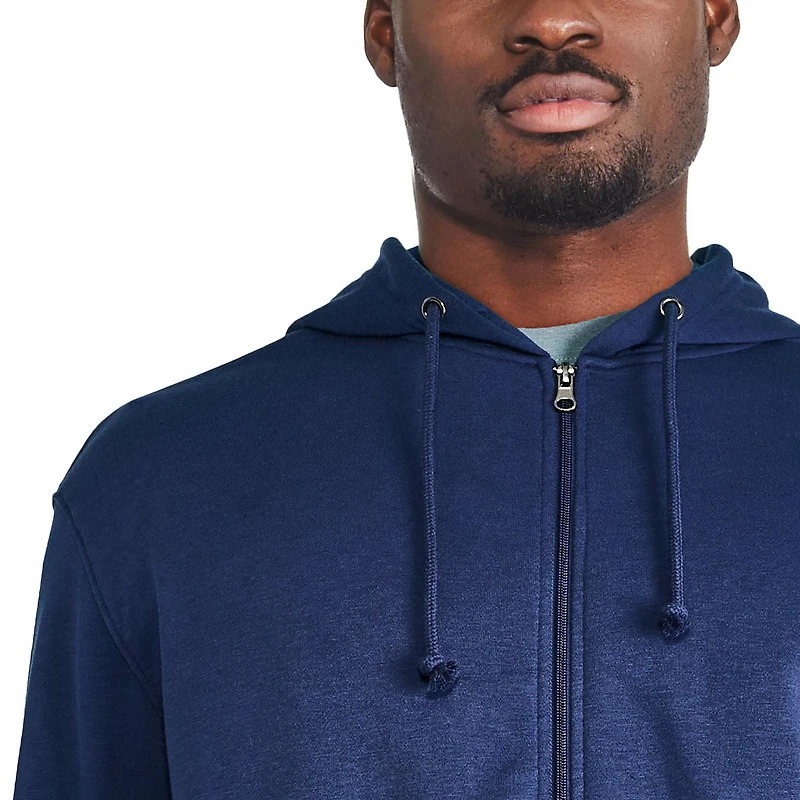 Haut à capuchon zippé sur la longueur George pour hommes Tailles P-2XL