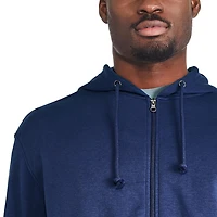 Haut à capuchon zippé sur la longueur George pour hommes Tailles P-2XL