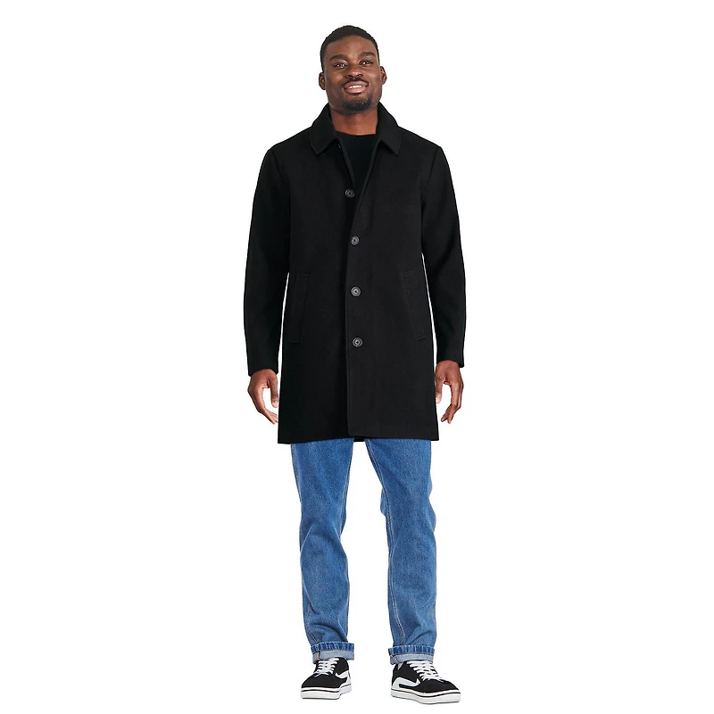 Manteau en simililaine George pour hommes Tailles P-2XL