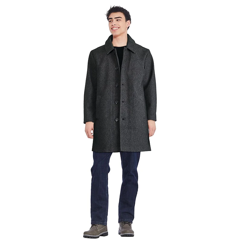 George Men's Faux Wool Coat, Sizes S-2XL