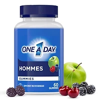 Gummies multivitamines One A Day pour hommes – Gummies multivitamines quotidiennes pour hommes avec des vitamines A, C D et E et du zinc, biotine, et sélénium
